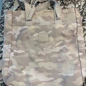 PINK Victoria's Secret Beige Camouflage Backpack